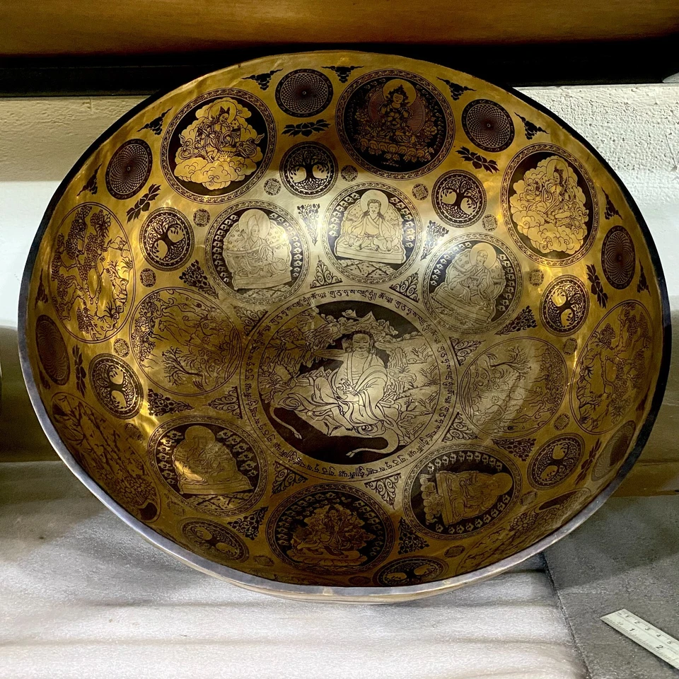 🎵 12-24 INCHES: Large Handmade Tibetan Singing Bowl from the Himalayas- 🌄🎶 - Image 4 of 4