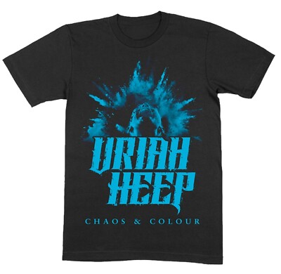 Camiseta Uriah Heep Very Eavy Black Para Hombre/unisex - Estampado Rock Metal, Cuello Redondo