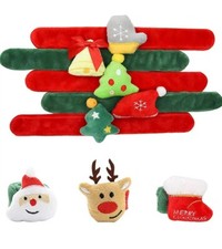 Christmas Bracelets Slap Bracelets Boys  Girls Fun and Comfortable Soft 8pc