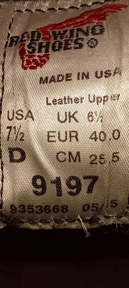 red wing shoes 9197 - 7,5 D - Bild 2 von 4