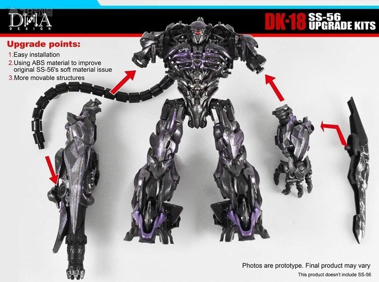 Transformable Toys DNA DK-18 Apply To SS-56 Shockwave Shockblast