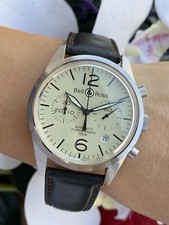 Bell Ross BR126 Vintage Heritage Chronograph Automatic Mens 41.5mm Swiss Made
