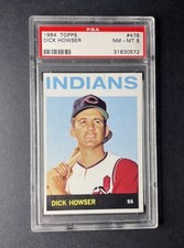 1964 Topps Dick Howser #478 graded PSA 8 Cleveland Indians Guardians