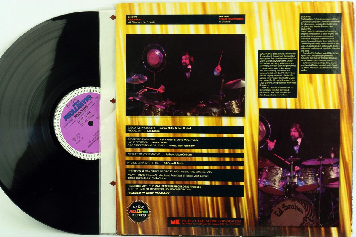 その他 LP Ed Graham Hot Stix RT106 M&K REALTIME /00260 D2D * HOT STIX * ED GRAHAM * M&K REALTIME RT-106 * DIRECT TO DISC