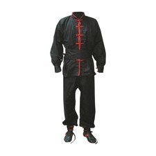 Kung-Fu Anzug, schwarz/rot, KINEMON, verschie...