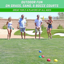 90 Mm Bocce Ball Sets - Outdoor Lawn Game - Composite or Resin