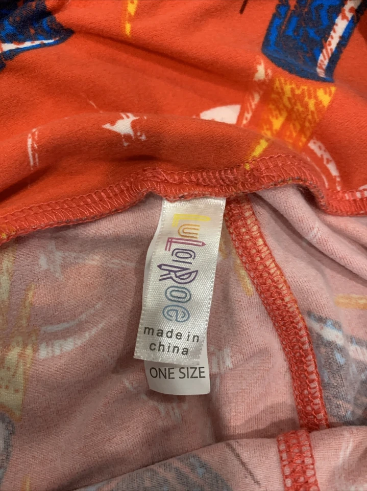 Leggings Luluroe 4 de Julio Diseño Fuegos Artificiales Talla Única Foto 4 de 4