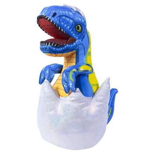 Rhode Island Novelty Plush - EGG DINOSAUR (Blue - 8 inch) New Stuffed Animal Toy