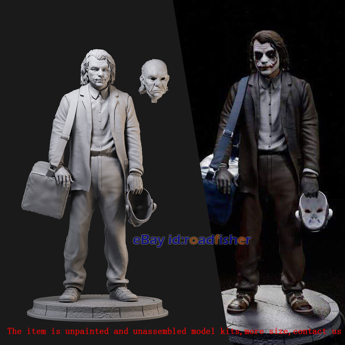 The Joker Figure 1/24 1/18 Scale 3D Printing Model Kit Unpainted