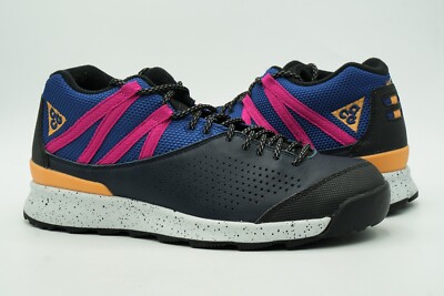 NIKE OKWAHN II USED SIZE 10 ACG OBSIDIAN INDIGO MAGENTA ORANGE 525367-400