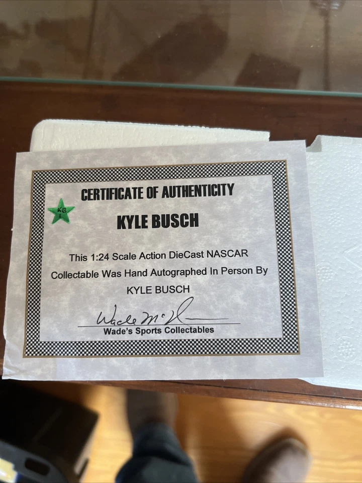 Kyle Busch 2006 1/24 Ice Age Scheme autografiado diecast Foto 3 de 4