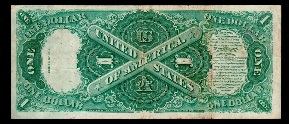 1917 Large Size $1 United States Red Seal - Image 2 of 2