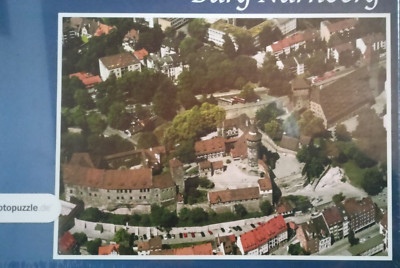 Fotopuzzle der Kaiserburg Nürnberg in 1000 Teilen etwa 64cm auf 48cm