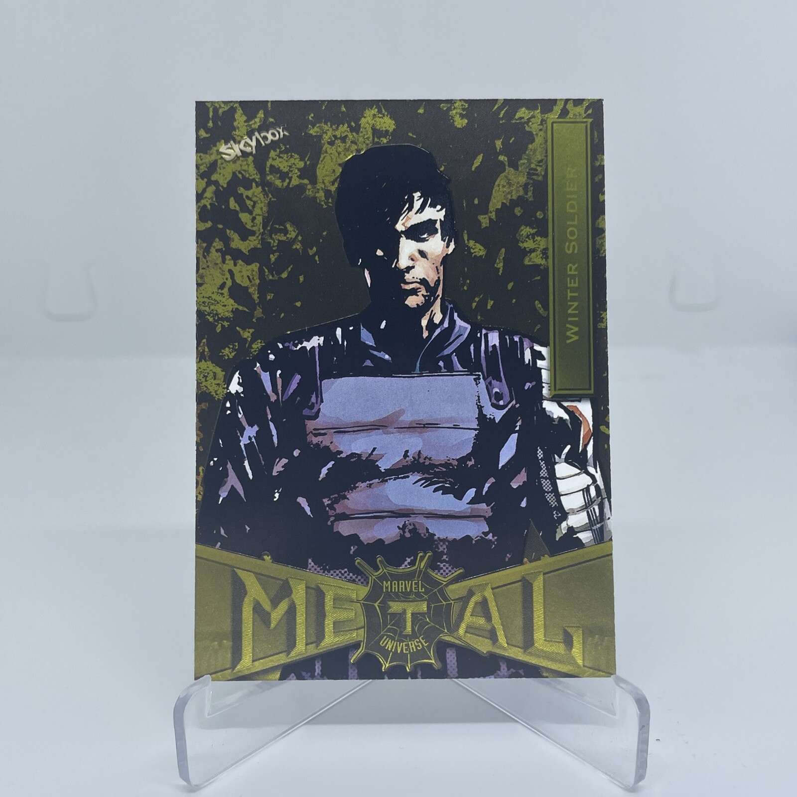 2021 Upper Deck SkyBox Metal Universe Spider-Man Base #99 Winter Soldier Yellow