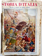 STORIA D'ITALIA PAOLO GIUDICI NERBINI 1939 DISPENSE VOLUME PRIMO ROMA IMPERO