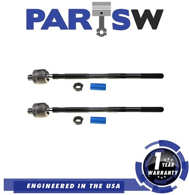 Set Of 2 Front Inner Tie Rod Ends For 2004-2008 Nissan Maxima & Altima - Adjustable Replacement