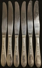 International Silver Wm Rogers Silverplate 1941 Priscilla Lady Ann 6 Knives 