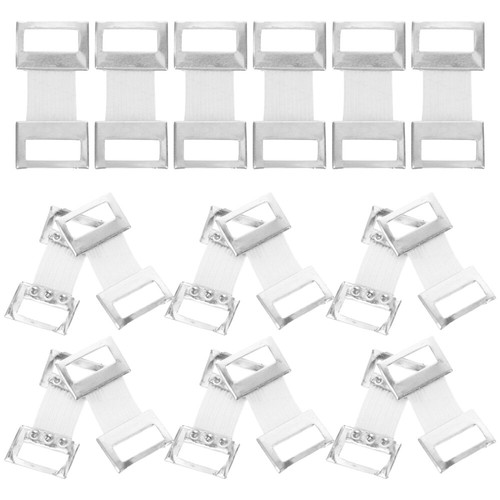 50 Pcs Aluminum Buckle Rubber Bandage Fixing Clamp Fastener Clips - Picture 3 of 12