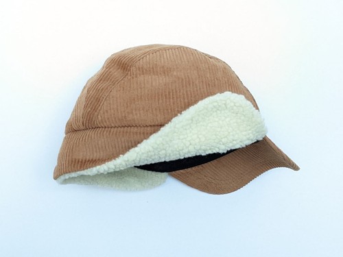 Paul Smith Men's Brown Corduroy Shearling Cap Trapper Hat Size: M or L RRP: £100 - Picture 12 of 17