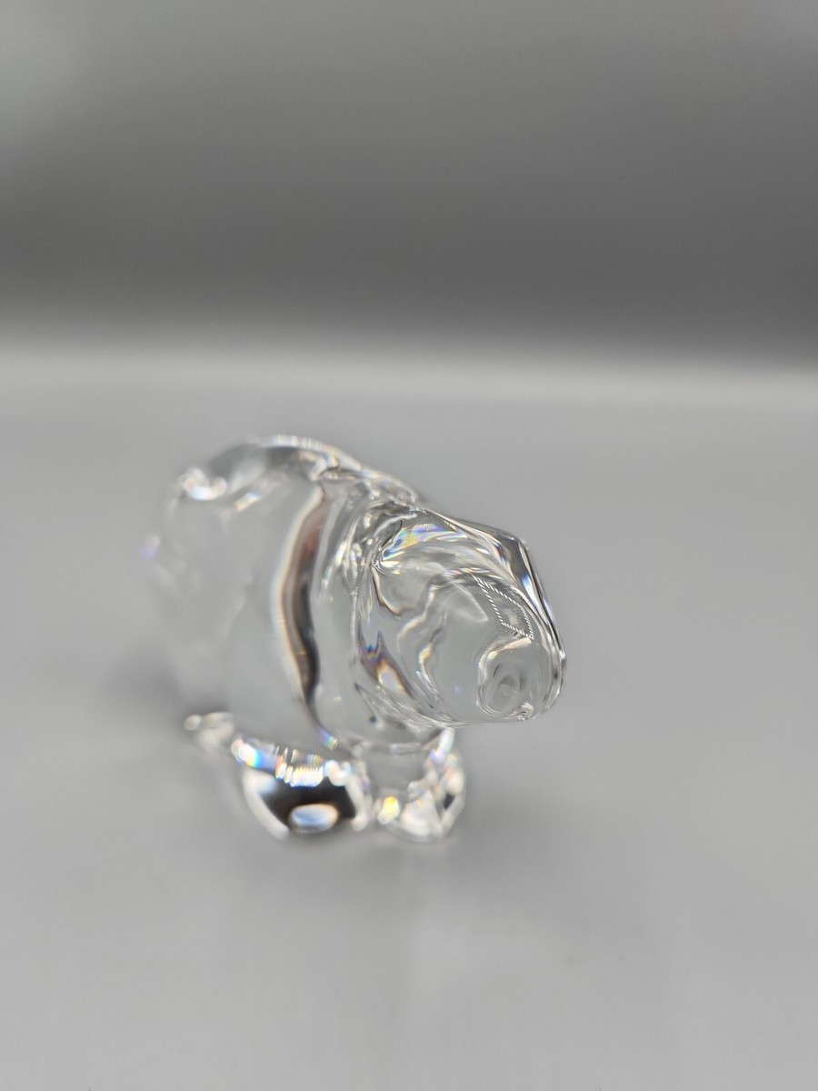 ヴィンテージ　ノルウェー　HADELANDのオパールクリスタルガラスのシロクマ Hadeland Crystal Clear Glass Polar Bear Norway 120MM | eBay