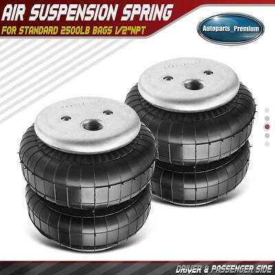 MaXpeedingrods Universele Luchtkussen Vering - Enkele 1/2 NPT Poort, 2500LB Capaciteit, Voor Pickup Trucks