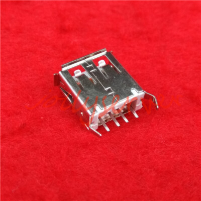 5Pcs 13.7 HW-UAF-20 USB Female Type A 4Pin Dip Crooked Legs Female Port-