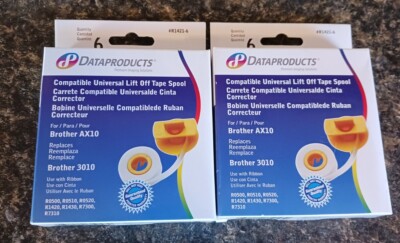 Dataproducts R1421-6 Universal Lift Off Tape Spool Brother AX10 - 2 Boxes