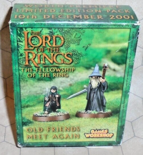 Le Seigneur des Anneaux « Old Friends Meet Again » Minatures Frodon et Gandalf neuf dans sa boîte lotr - Photo 1 sur 5