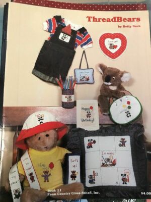 Cross Stitch Pattern Booklet: ThreadBears (Betty Beck, Country Cross Stitch)