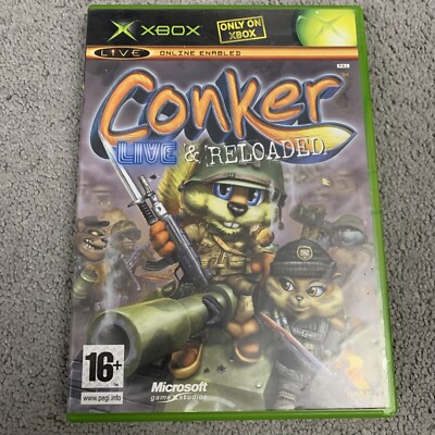 Conker Live & Reloaded XBOX Spiel ohne Handbuch Disc Top