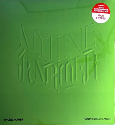 VINYL GRÜN MAXI 12'' MYLENE FARMER & AaRON RADIUS GRÜN SELTEN GREEN VINYL NEU