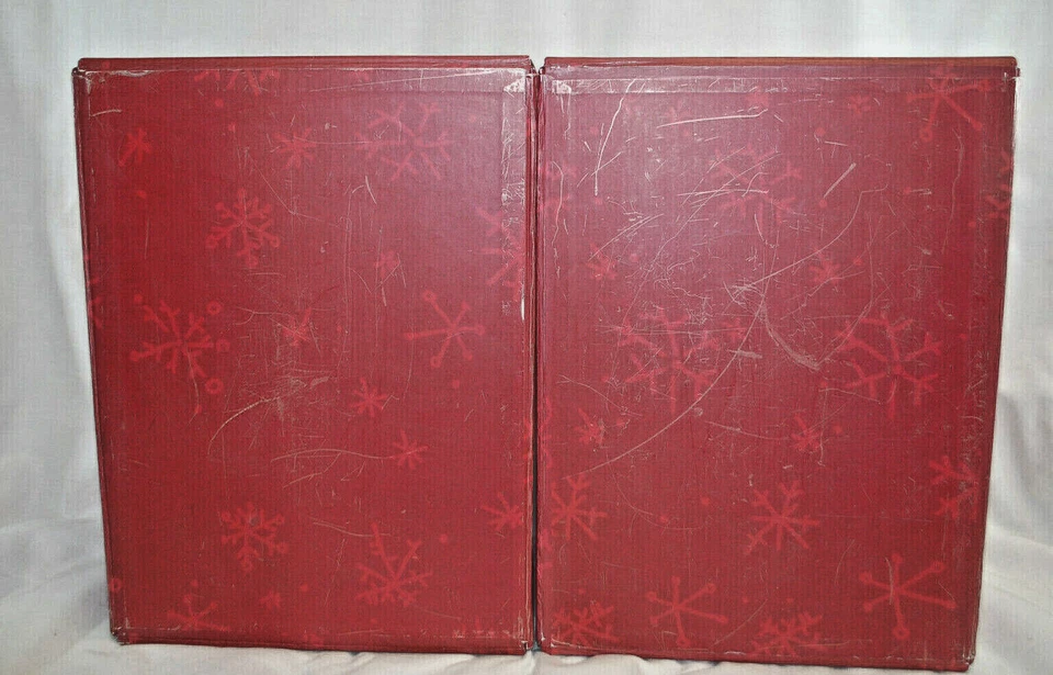Christmas Decorative Collapsible Storage Boxes with Lids Lot of 2 Vintage  X1470 - Image 4 of 4