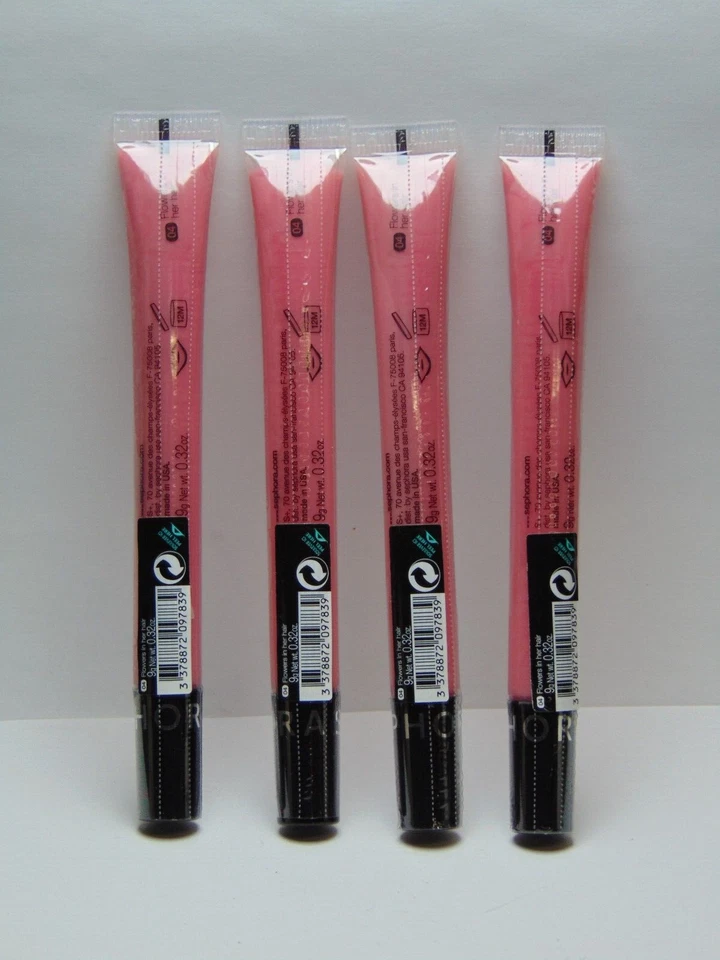4x Bálsamo Brillo Labial Colorido Sephora ~ Flores en Su Cabello ~ Sellado Foto 3 de 3