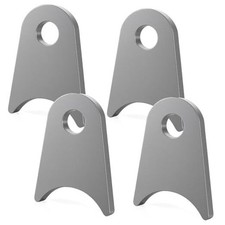 4 Pack Weld on Tabs Steel Shock Mounts 1/2 Inch Hole Axle Mount Brackets 2