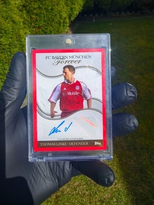 Thomas Linke Auto Topps FC Bayern München Forever - 2/5 # Jersey RED Colourmatch