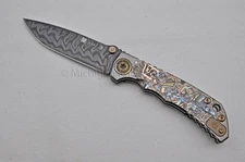 NIB Spartan Blades Harsey Custom Knife - 4" SS Damascus, Ronin Gunfighter