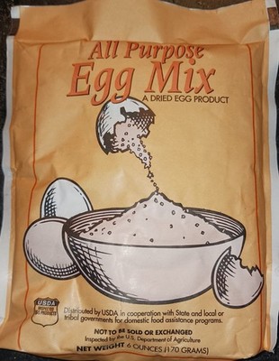Powdered Eggs Dried Eggs Scrambled Baking  Prepping Camping 6oz. Sonstegard MREs