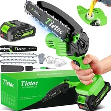 Mini Chainsaw Cordless 6 Inch Gardener Friendly Super Handheld Recharge Electric