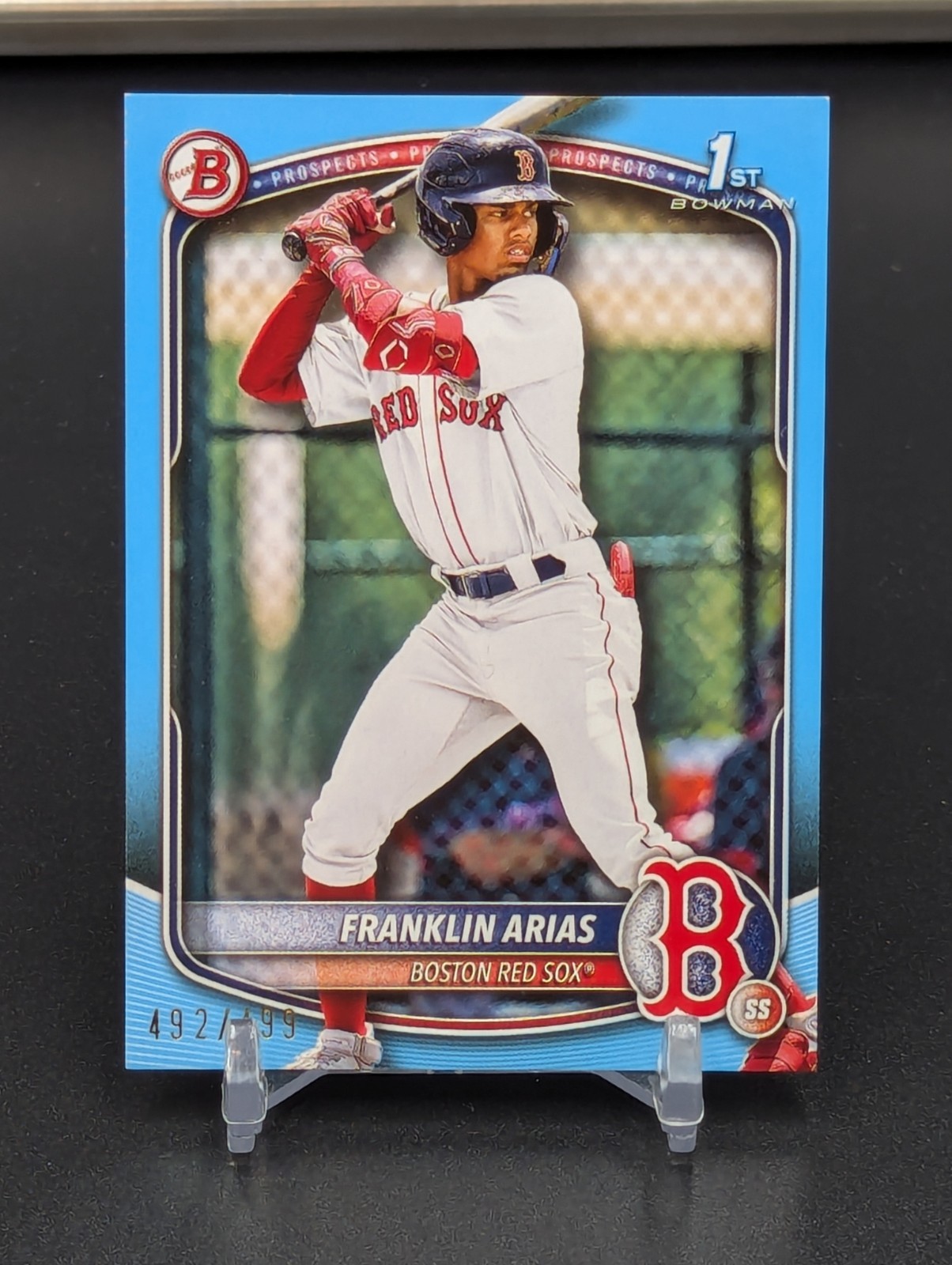 2025 Bowman Franklin Arias Sky Blue Paper Prospect/499 #BP-67