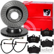 brembo BREMSSCHEIBEN + BELÄGE HINTEN passend für PORSCHE 987 BOXSTER CAYMAN