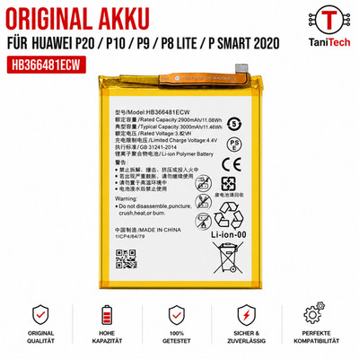 Original Akku Huawei P20 P10 P9 P8 Lite / P Smart 2020 HB366481ECW Batterie Accu