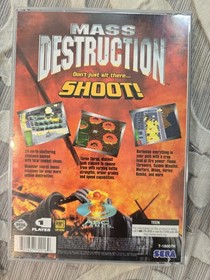 Sega Saturn Mass Destruction 1997 Complete in Box, Tested Working
