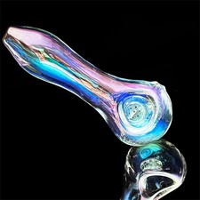 4 Inch Glass Tobacco Pipe Colorful Smoking Pipe Rainbown Bowl Handmade Pipe Gift