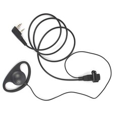 2X(1 PCS Eindraht-Ohrhörer-Headset-Kit MIC PTT-Mikrofon D-Förmig 2-Polig X2A3)