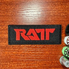 Parche Ratt Band Años 80 Heavy Glam Metal Hard Rock Música Bordado Hierro En 1.5x4"