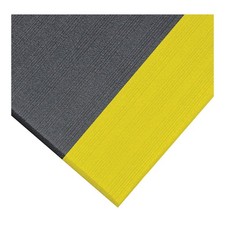 NOTRAX 410R0536BY Antifatigue Runner,Black,YllwBrdr,3x30ft 4LNJ1