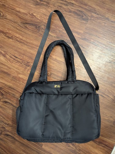 Anne Klein Nylon One Nighter Duffle Bag Black Travel Luggage