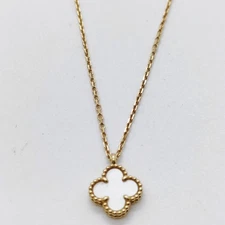 NO TARIFF Van Cleef and Arpels Necklace Sweet Alhambra Shell Gold 2319750