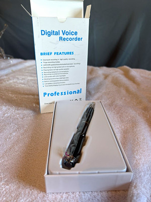 Digital Voice Recorder Pen, USB Flash Memory, Voice Activated, Handheld