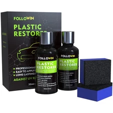Plastic Restorer for Cars, Plastic Coating Exterior Black Trim Restorer, Cera...